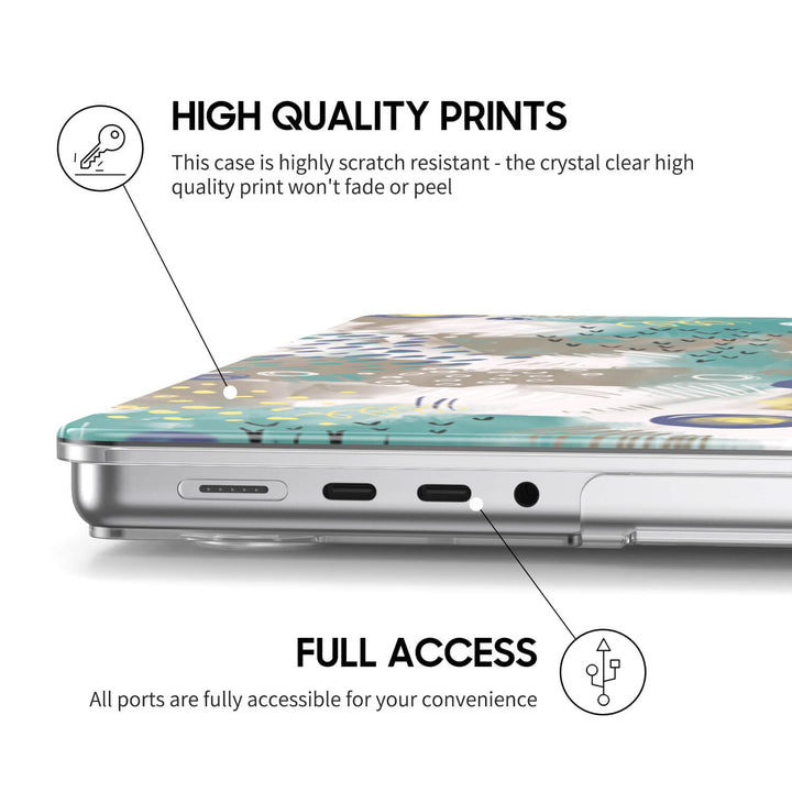 Hoja de loto verde | Funda protectora anticaída para Macbook 