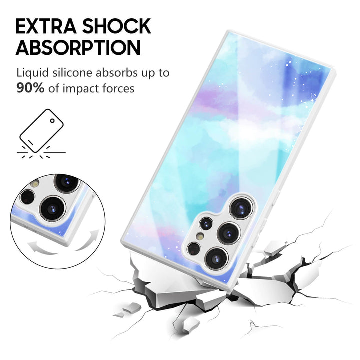 Funda protectora resistente a impactos de la serie Samsung en color azul púrpura astral